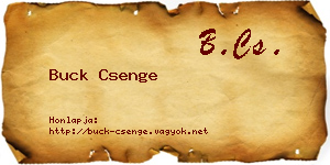 Buck Csenge névjegykártya